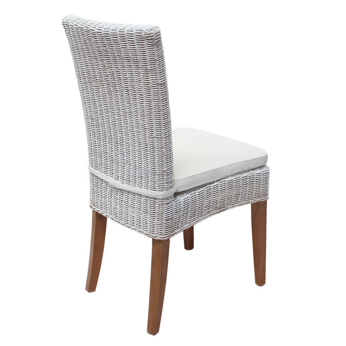 Rattan stoel eetkamer stoel white cardine mand stoel duurzame wintertuin stoel