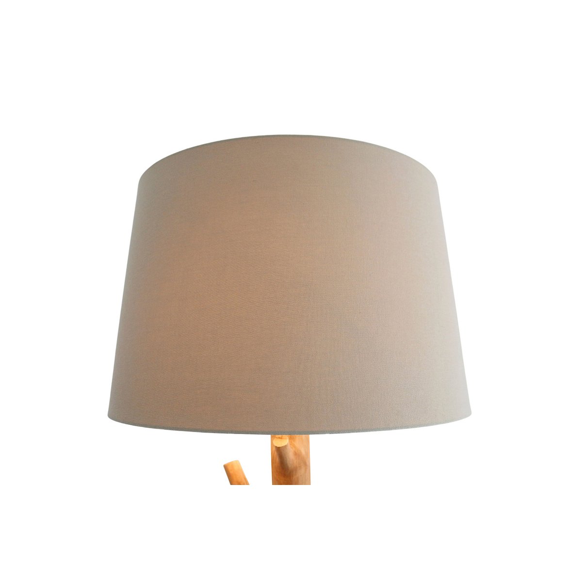 Vloerlamp drijfhout naturel/wit 175 cm