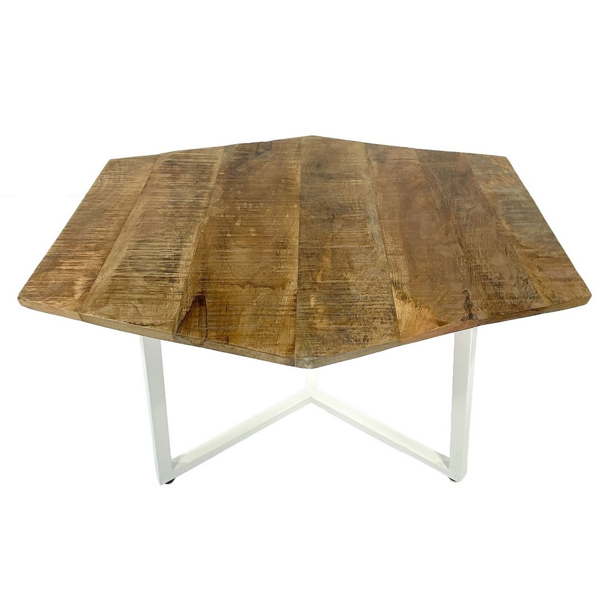 Salontafel 74 x 56 cm woonkamer tafel bijzettafel lyon metalen frame