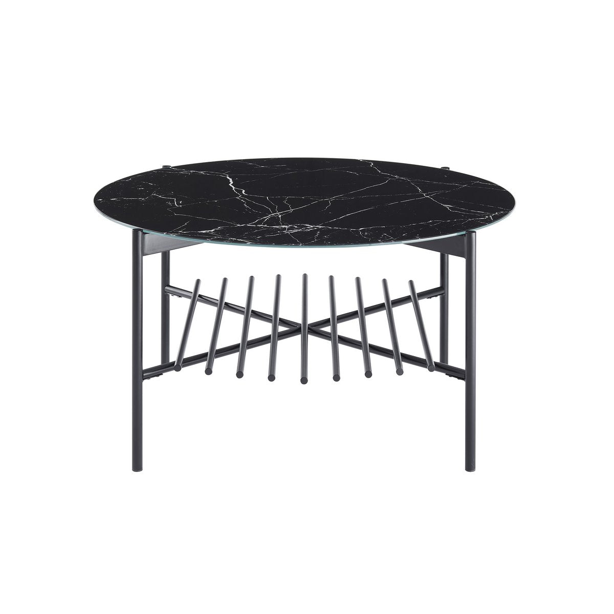 Salontafel Ø 84 cm zwart