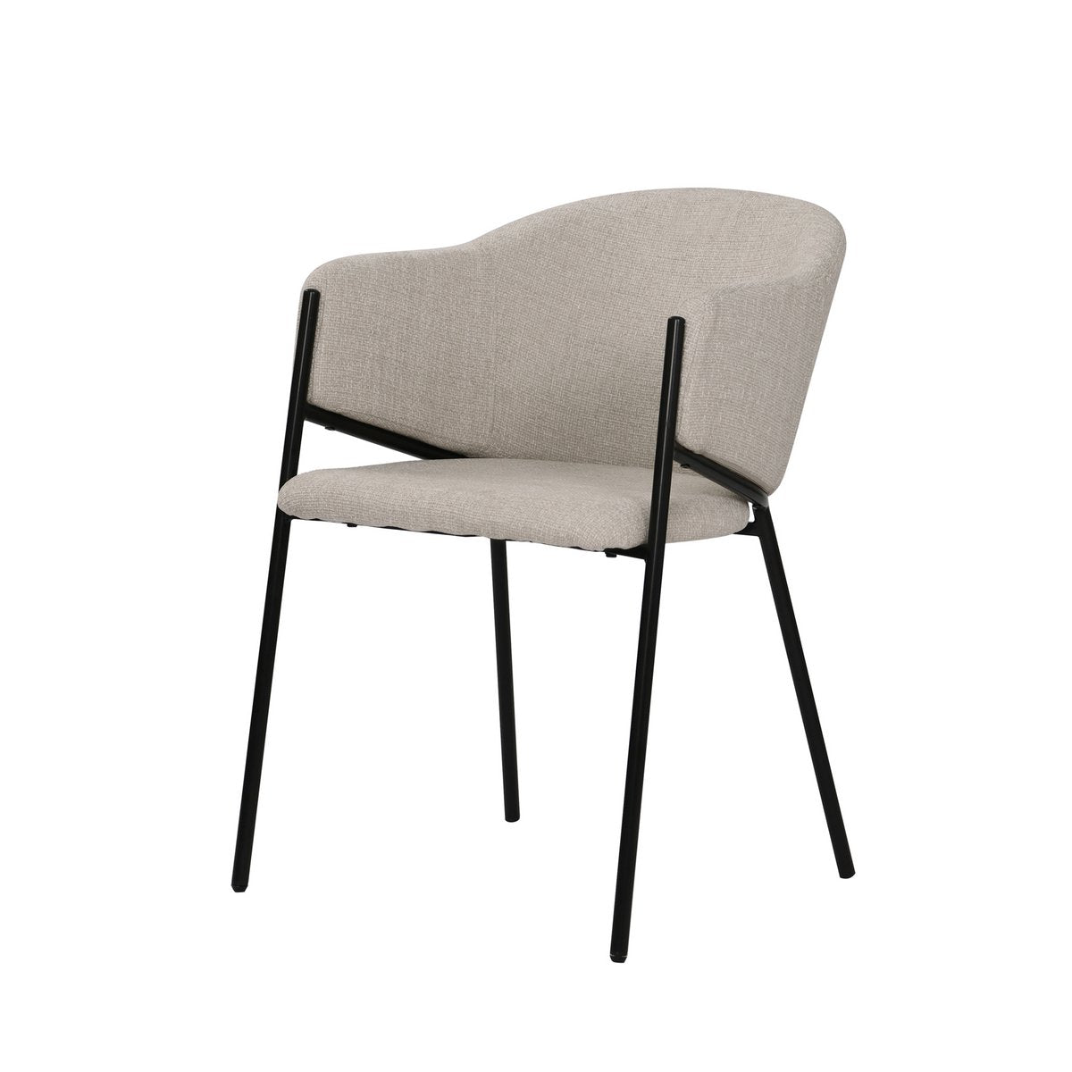 Fauteuilset van 2 met structuurstof
