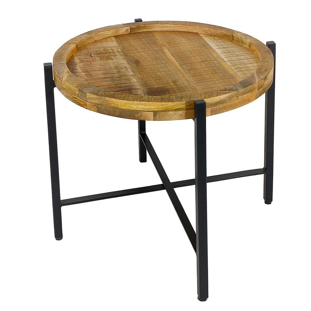 Bijzettafel ronde salontafel ø46xH45cm Sioux metalen frame