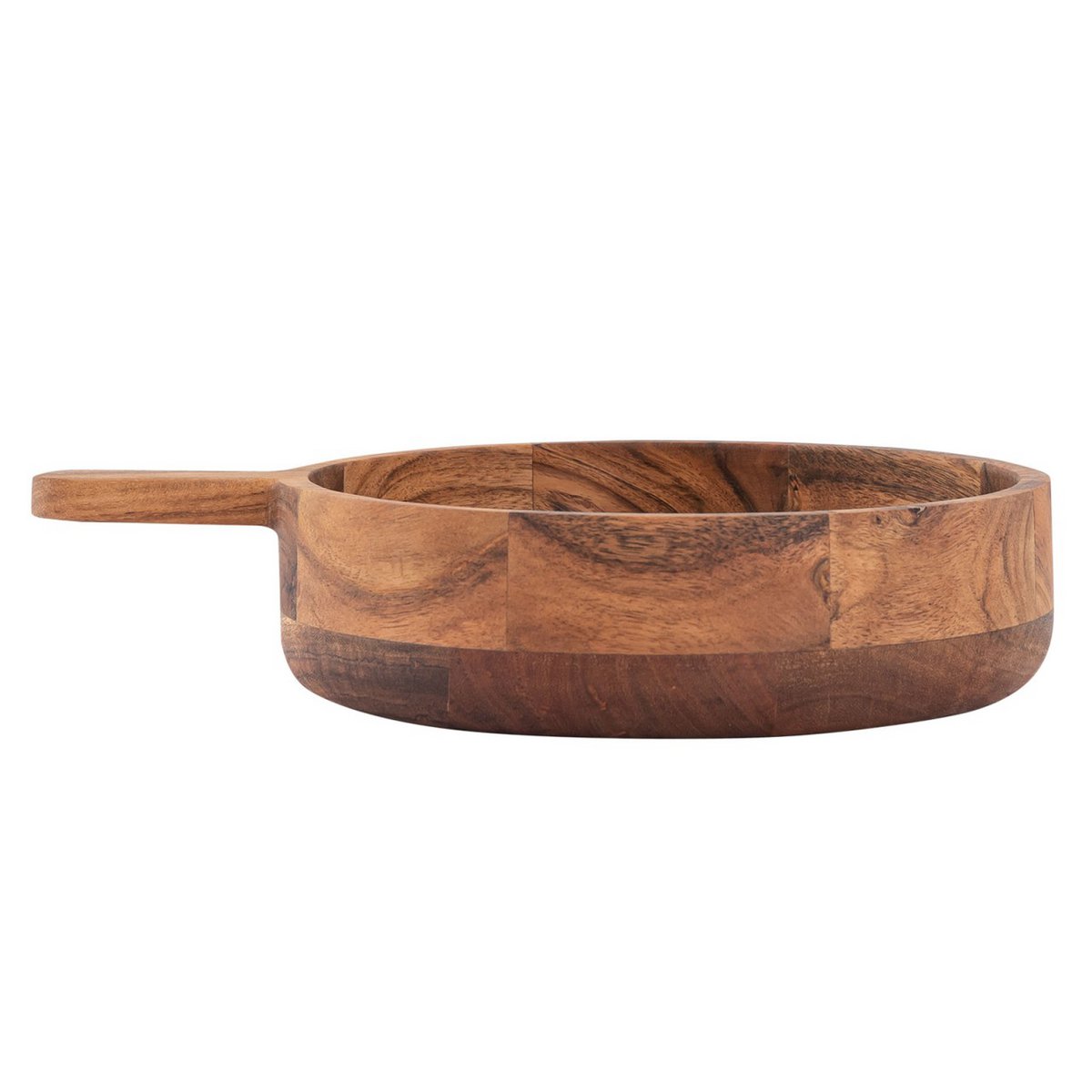 Houten pan decoratie pan hout 32x25 cm kom acacia vast