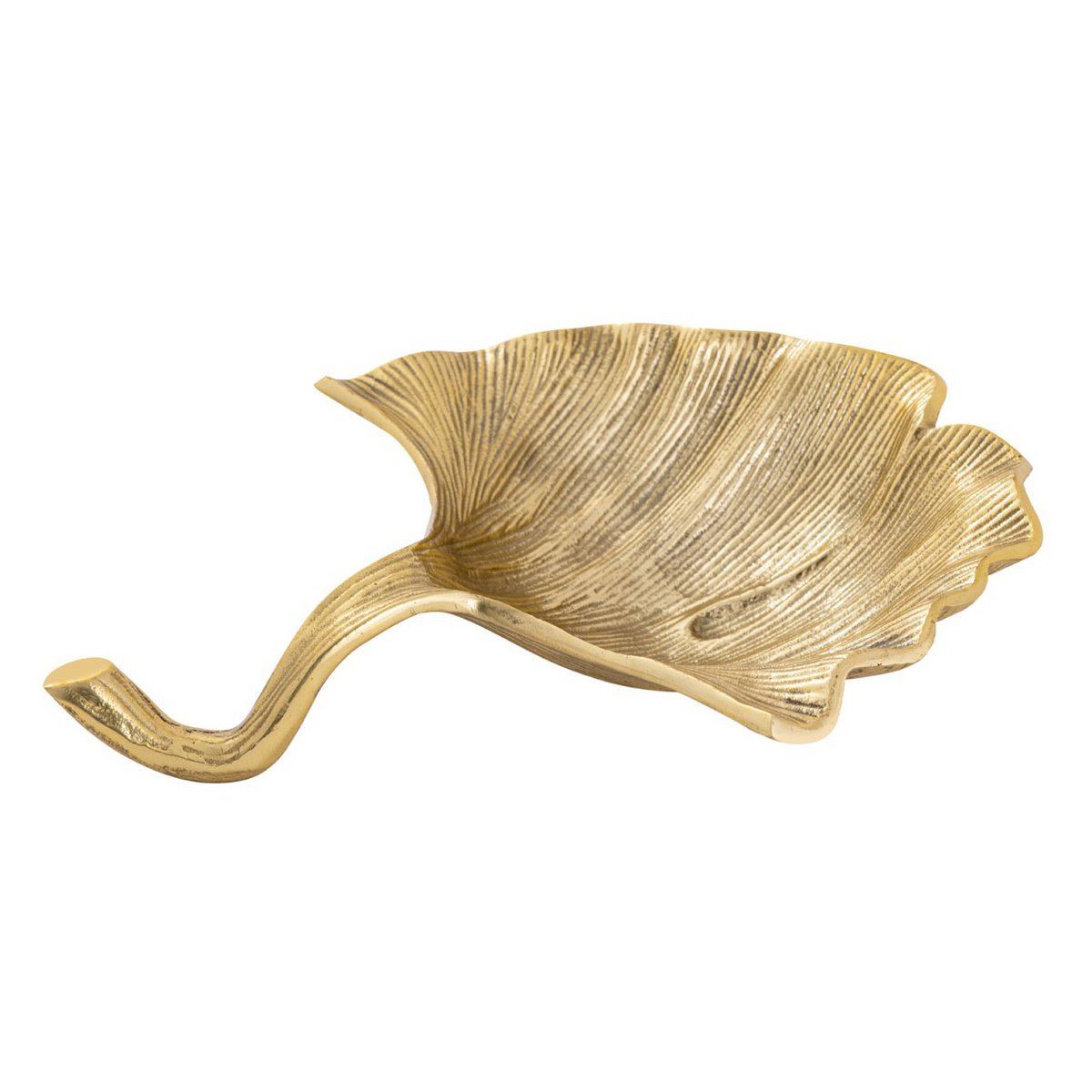 Decoratieve shell bowl master doos 12-delige aluminium ginkgo groot goud of zilveren bladschaal