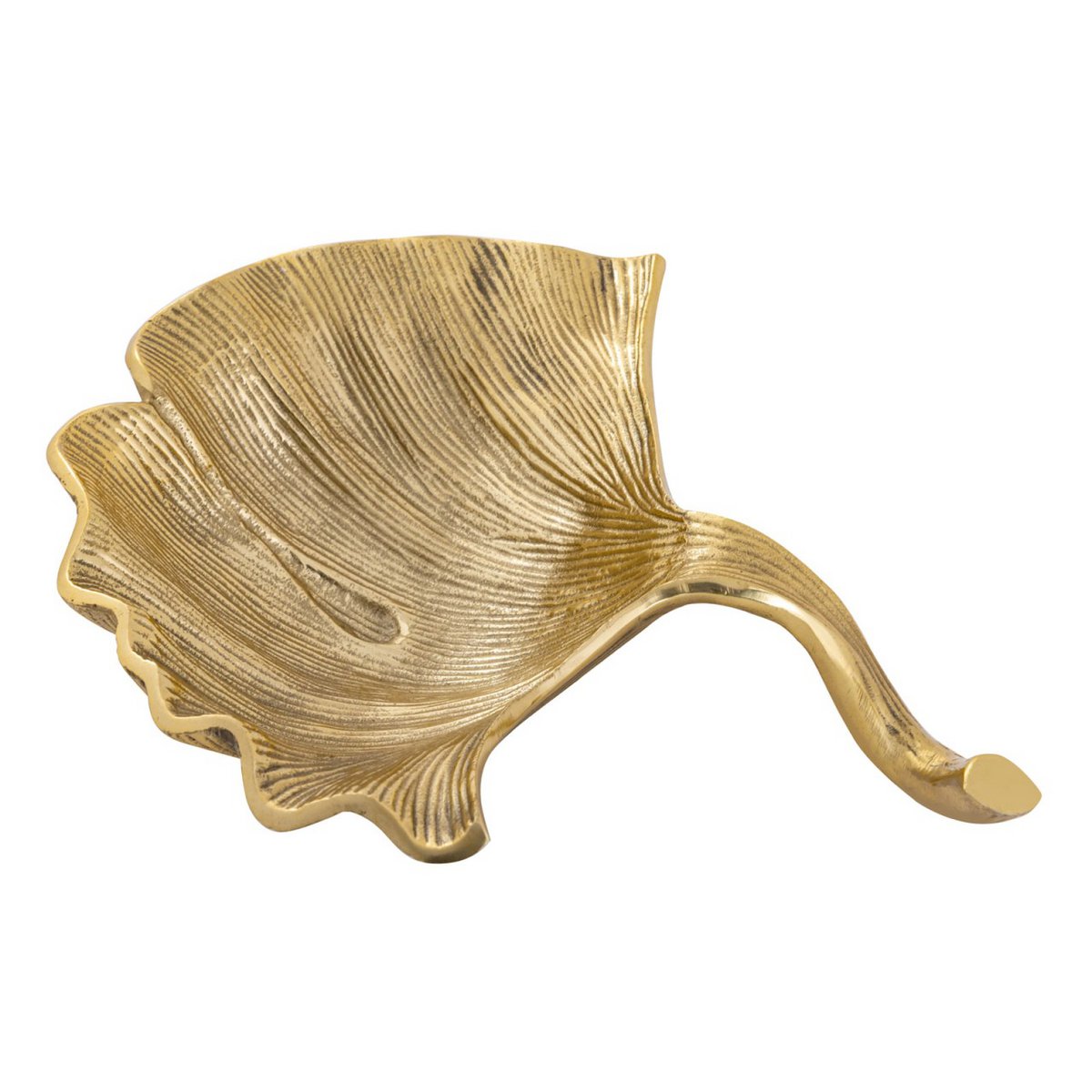 Decoratieve shell bowl master doos 12-delige aluminium ginkgo groot goud of zilveren bladschaal