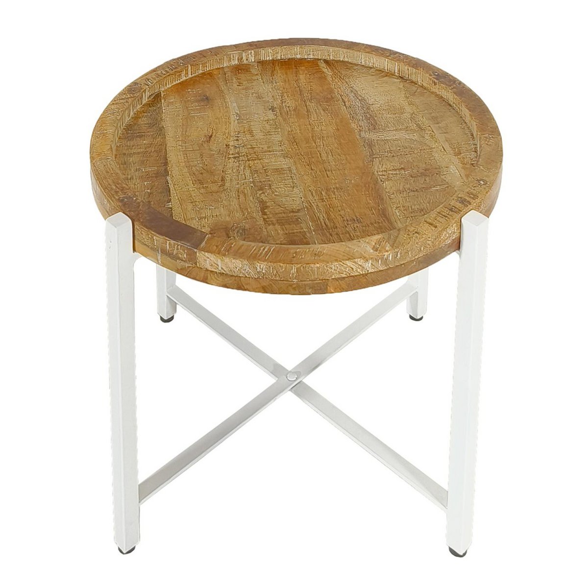Bijzettafel ronde salontafel ø46xH45cm Sioux metalen frame