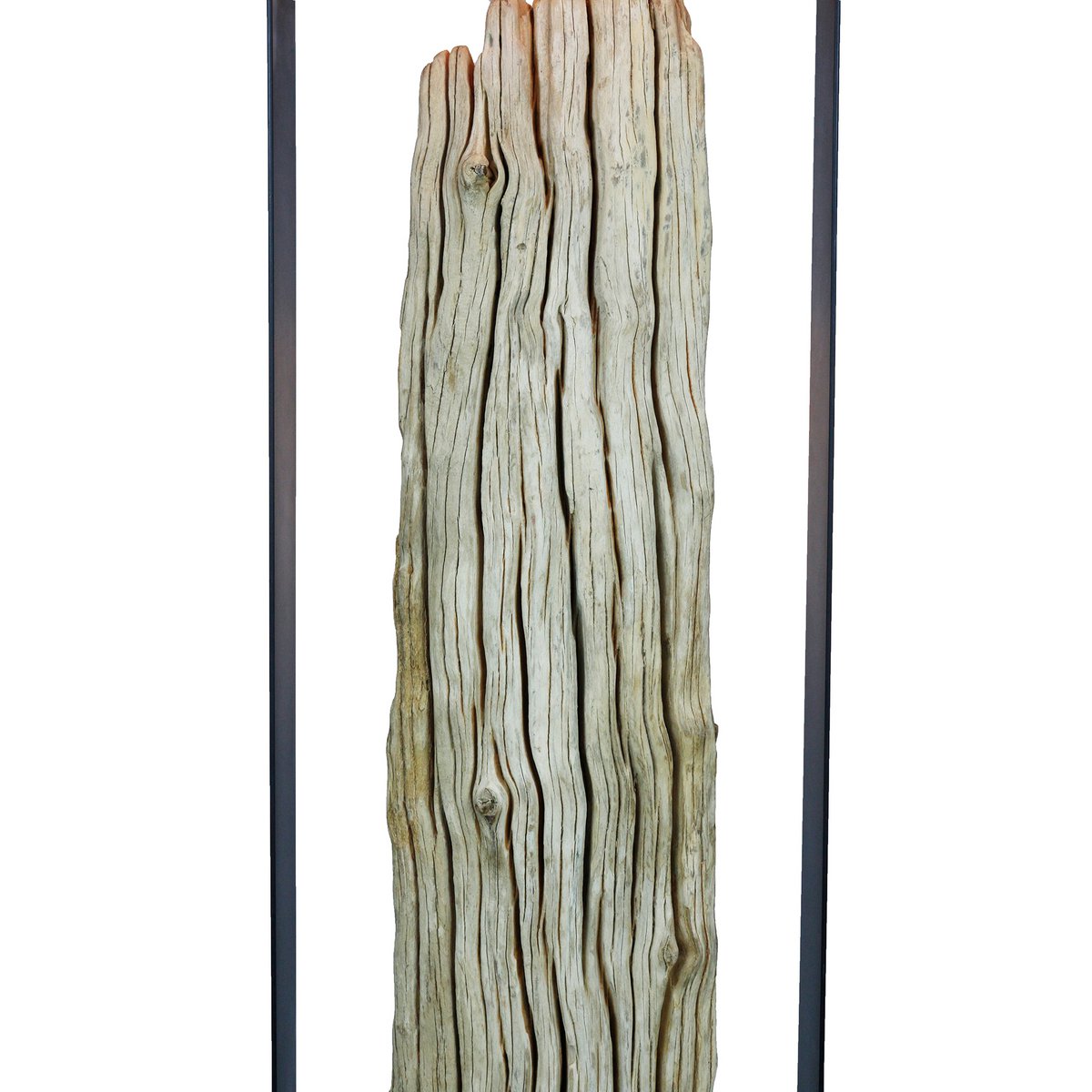 Vloerlamp drijfhout naturel/beige 165 cm