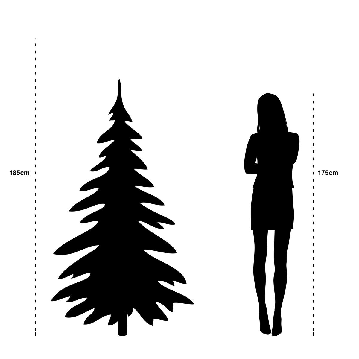 Vancouver Kunstkerstboom met LED Verlichting - H185 x Ø124 cm - Groen