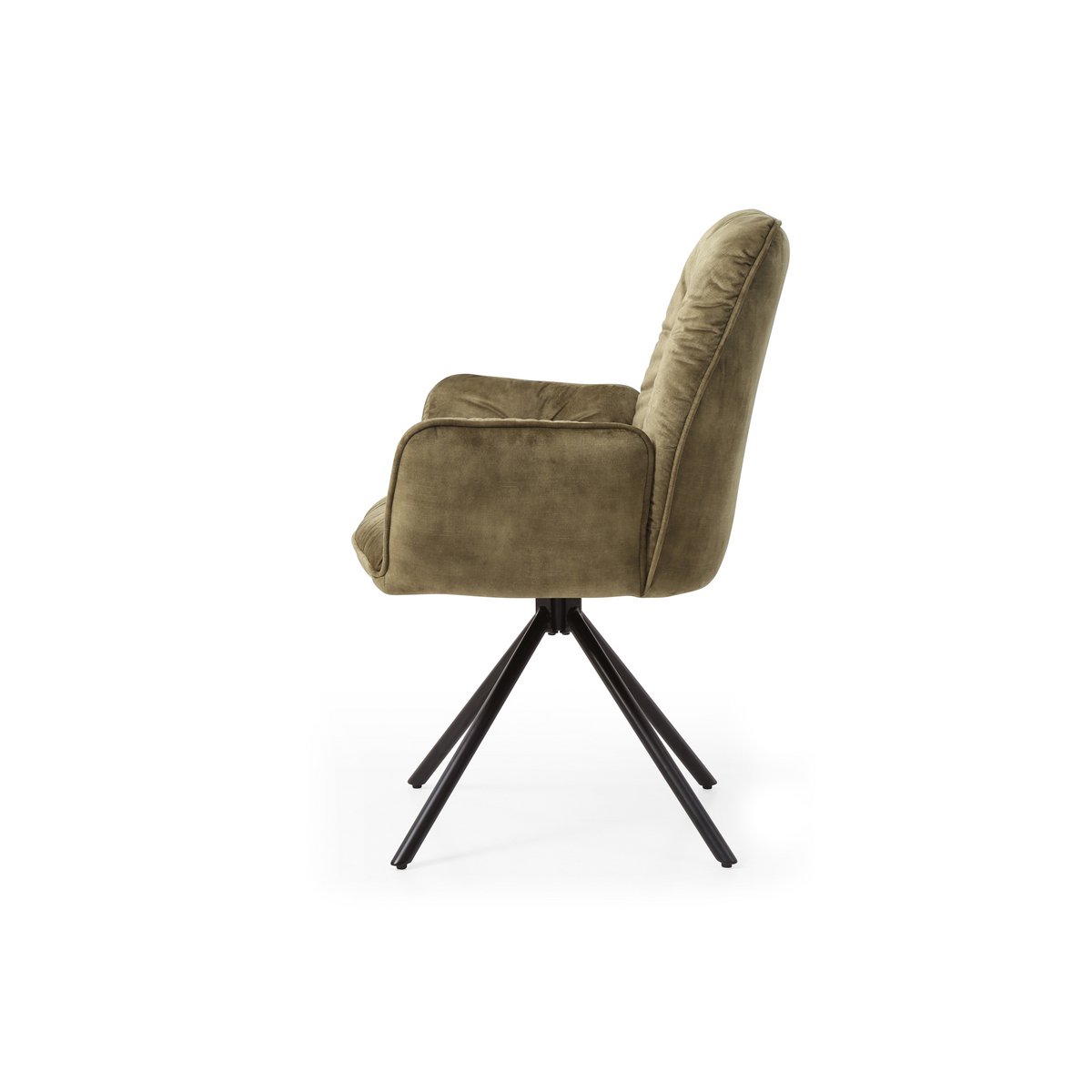 Fauteuil met 360° draaifunctie, groen