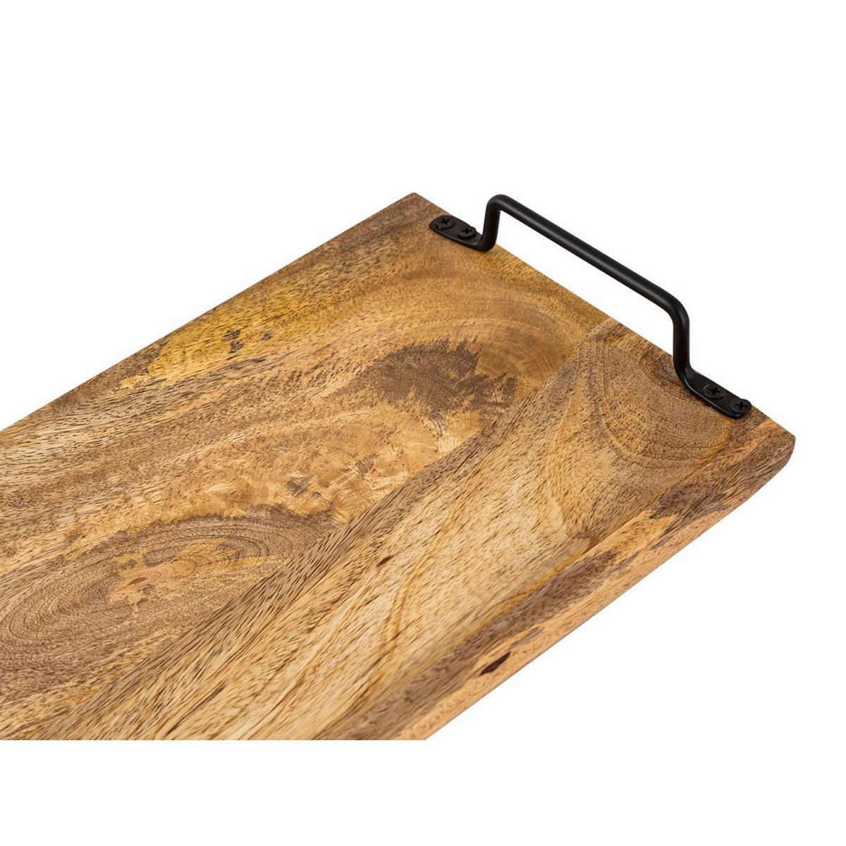 Serveer lade houten lade Tray hout 50x20cm serveerbord decoratietablet mango houten vaste stof