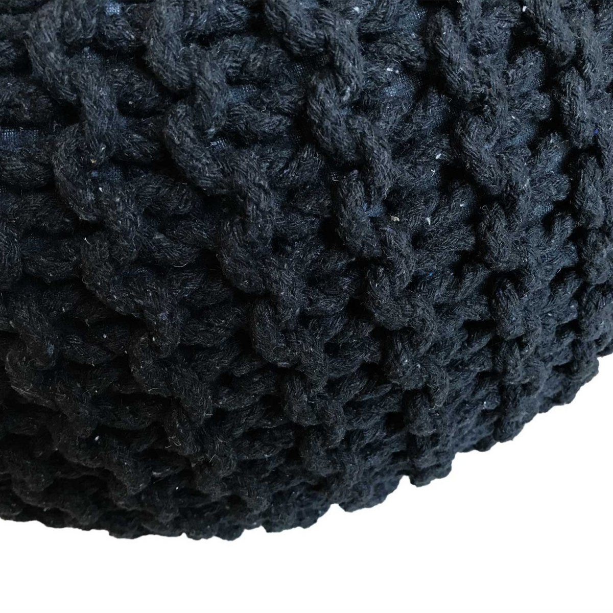 Pouf Ø 55 H 37 H 37 brei -kruk stoel pouf vloerkussen duurzaam