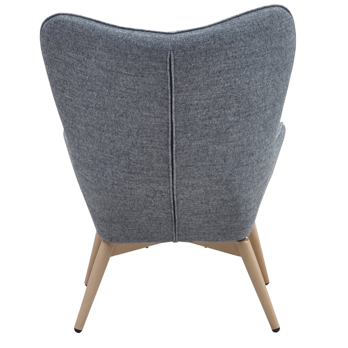 Fauteuil in grijze geweven stof