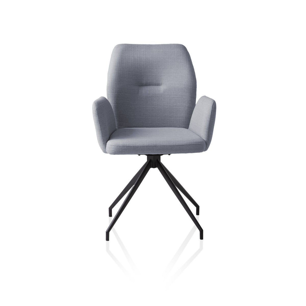 Fauteuil met 180° draaifunctie donkergrijs