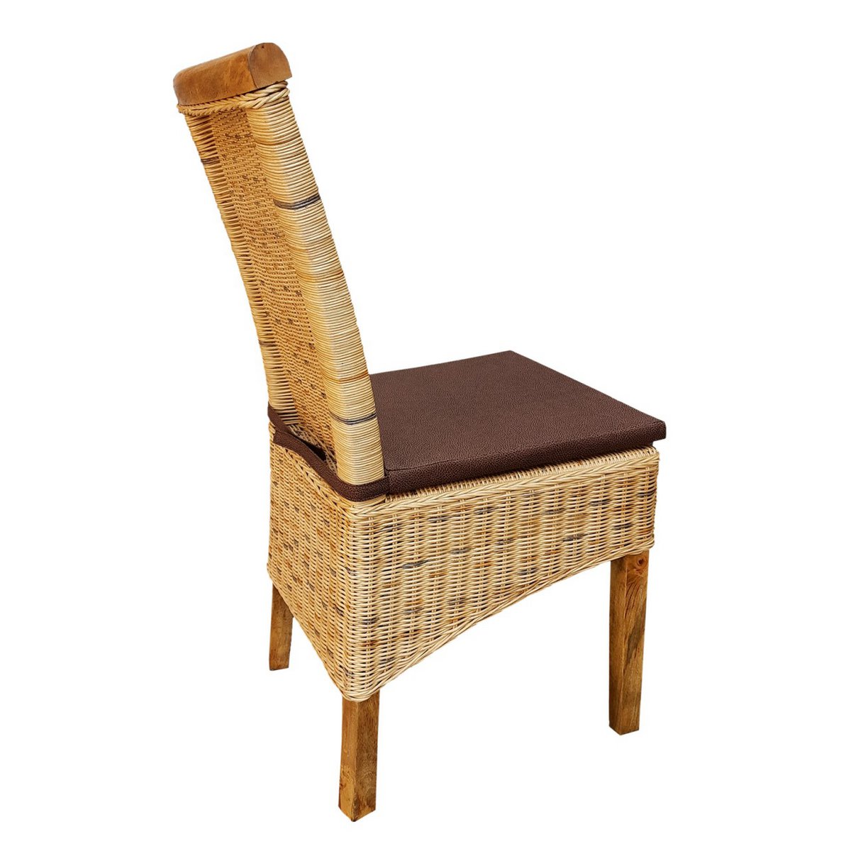 Rotan stoel eetkamerstoel tabacco Perth rieten stoel rotan stoel duurzaam