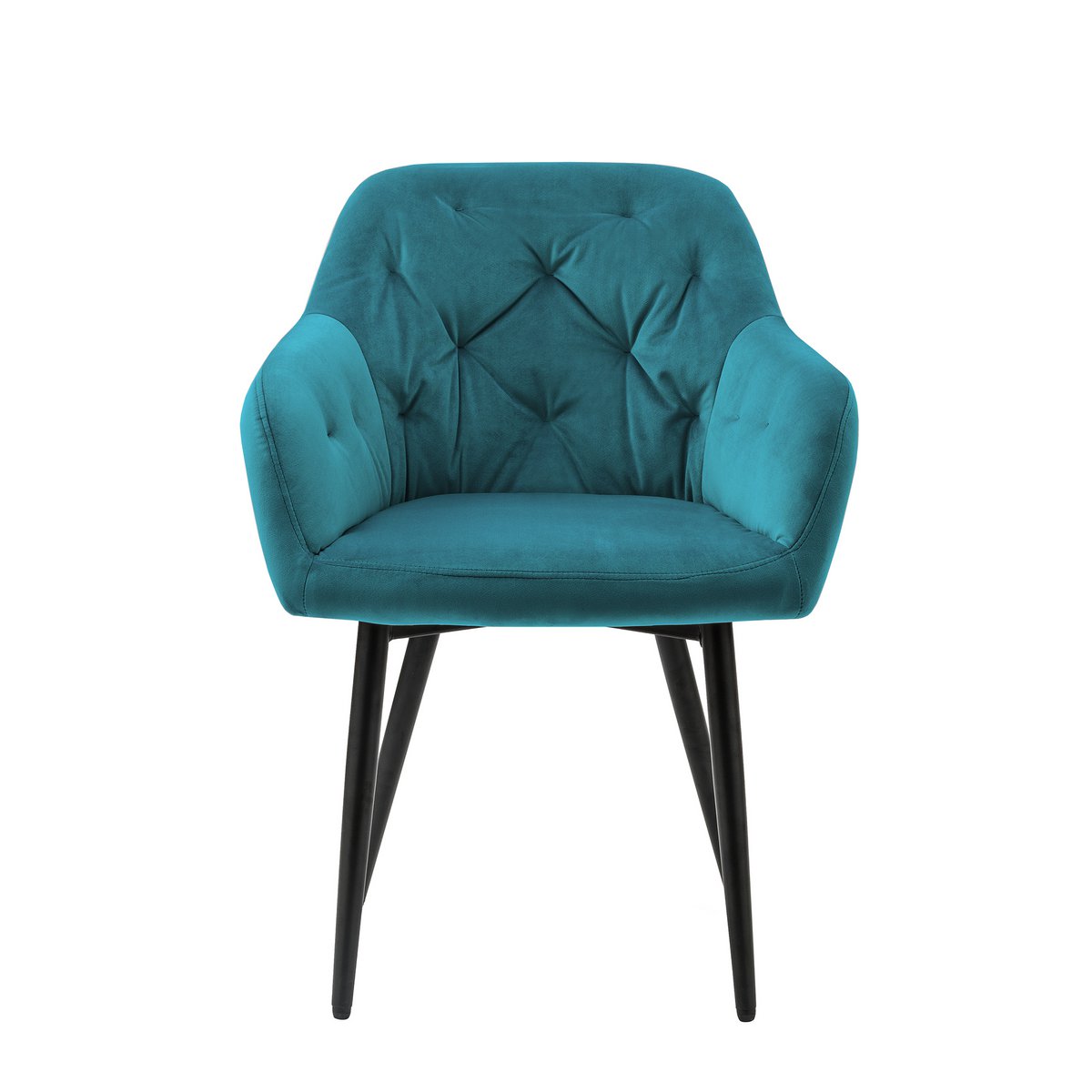 Fauteuil turkoois fluweel