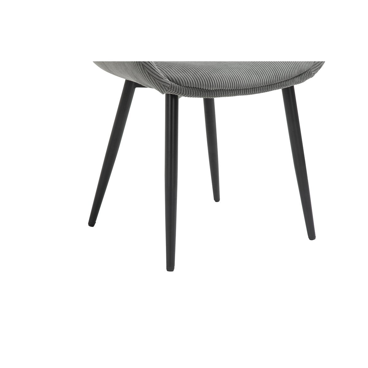 Set van 2 corduroy fauteuils grijs