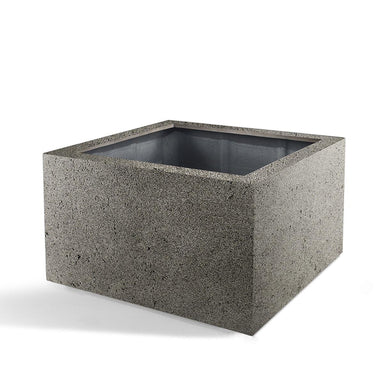 Pot Grigio Low Cube Natural Concrete