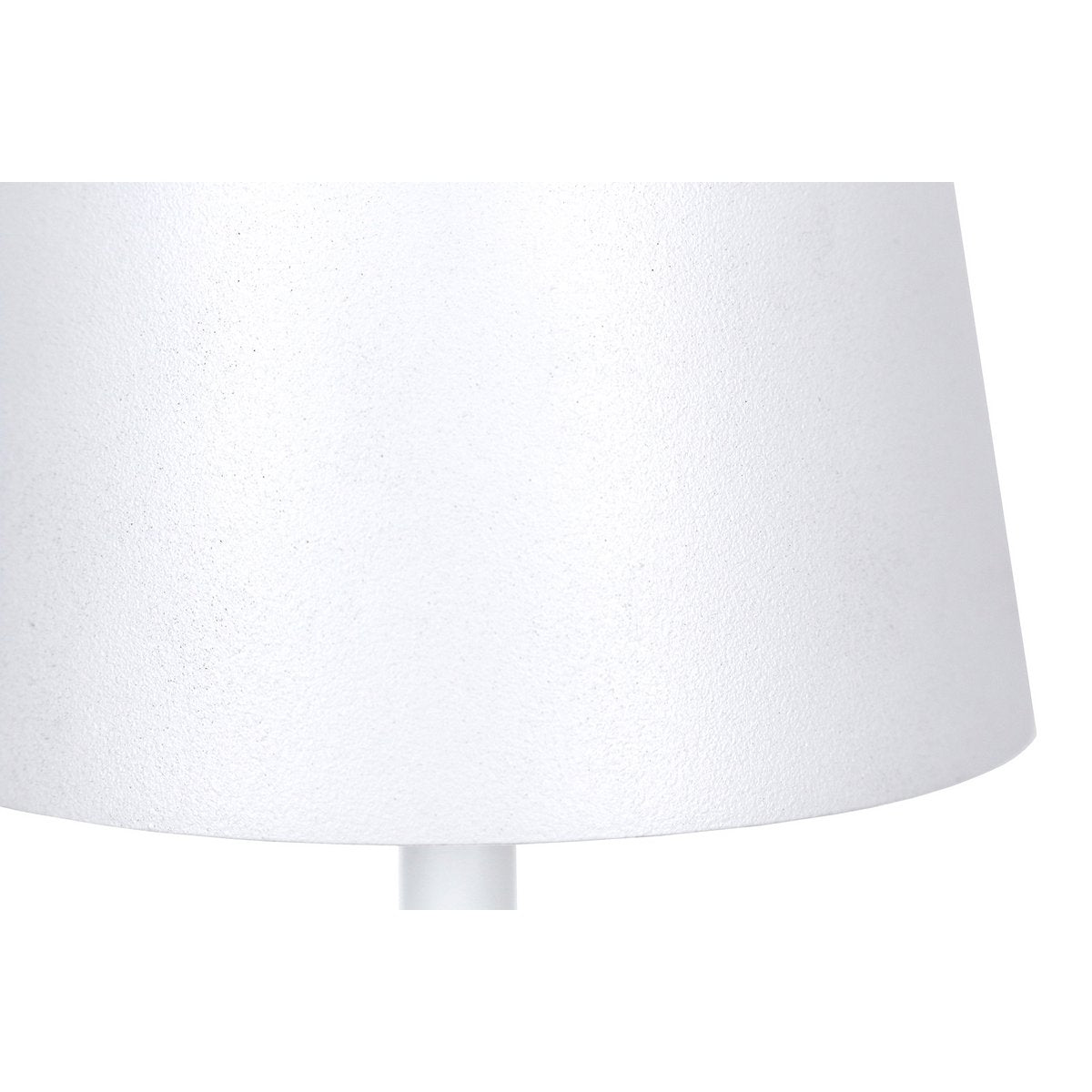 Tafellamp 29 cm naturel/wit met LED batterij