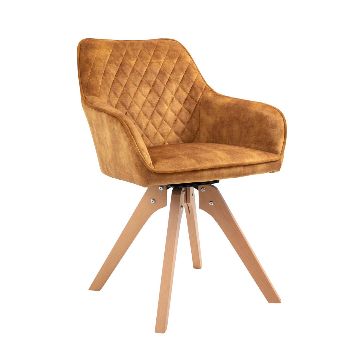 Fauteuil vintage fluweel velours, goud