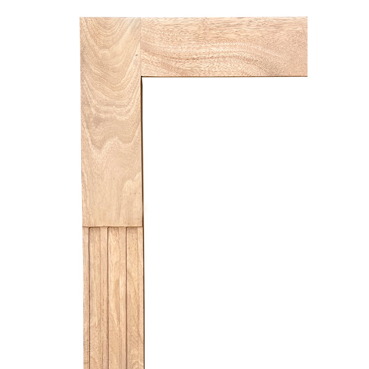 Spiegel met mangohouten frame