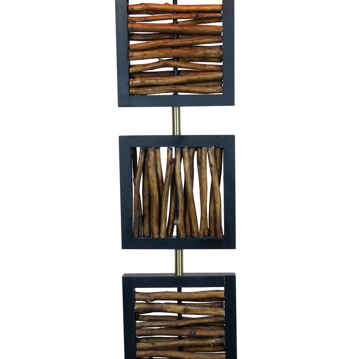 Vloerlamp drijfhout naturel/zwart 163 cm