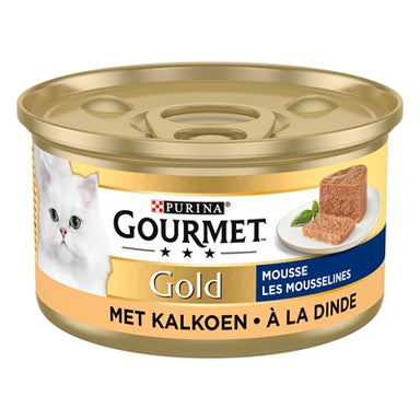 Gourmet Gold Fijne Mousse Kalkoen 24X85 Gr