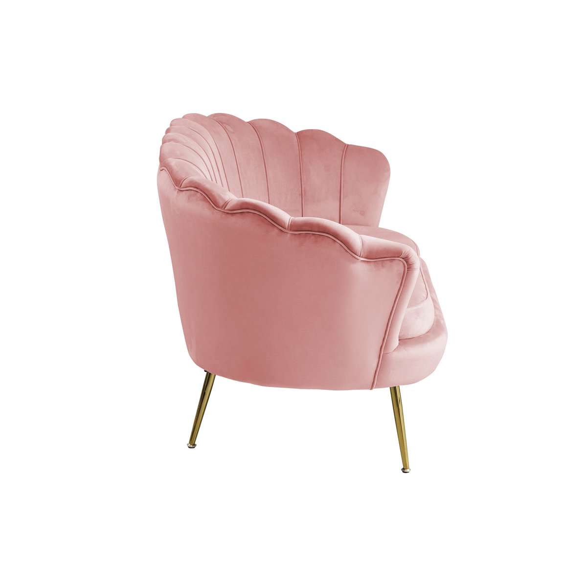 Rose fluwelen schelp bank