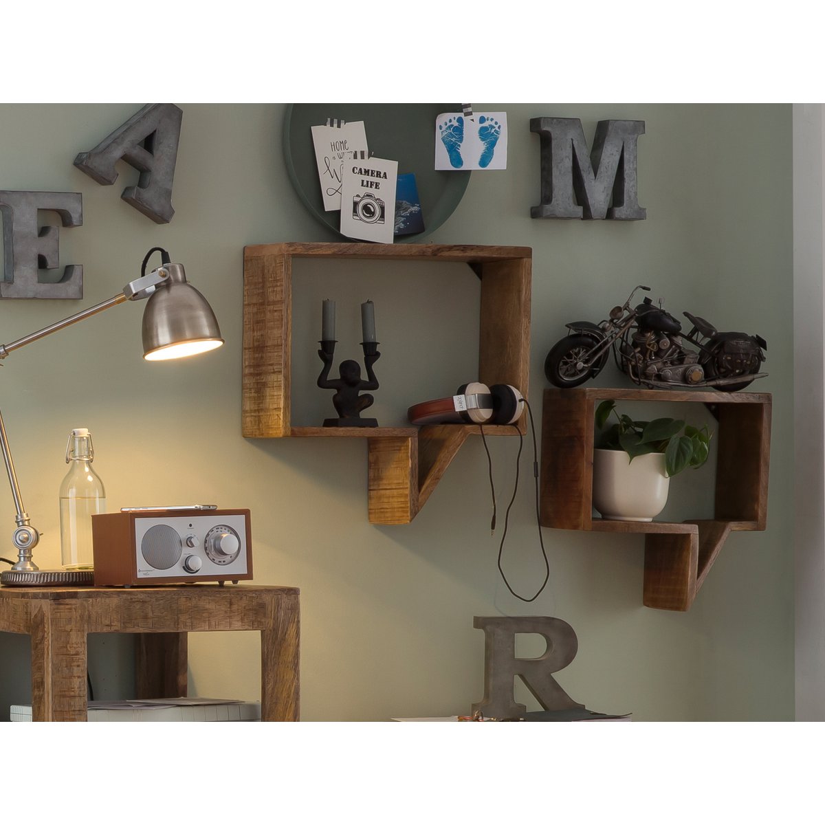 Wandplank, set van 2