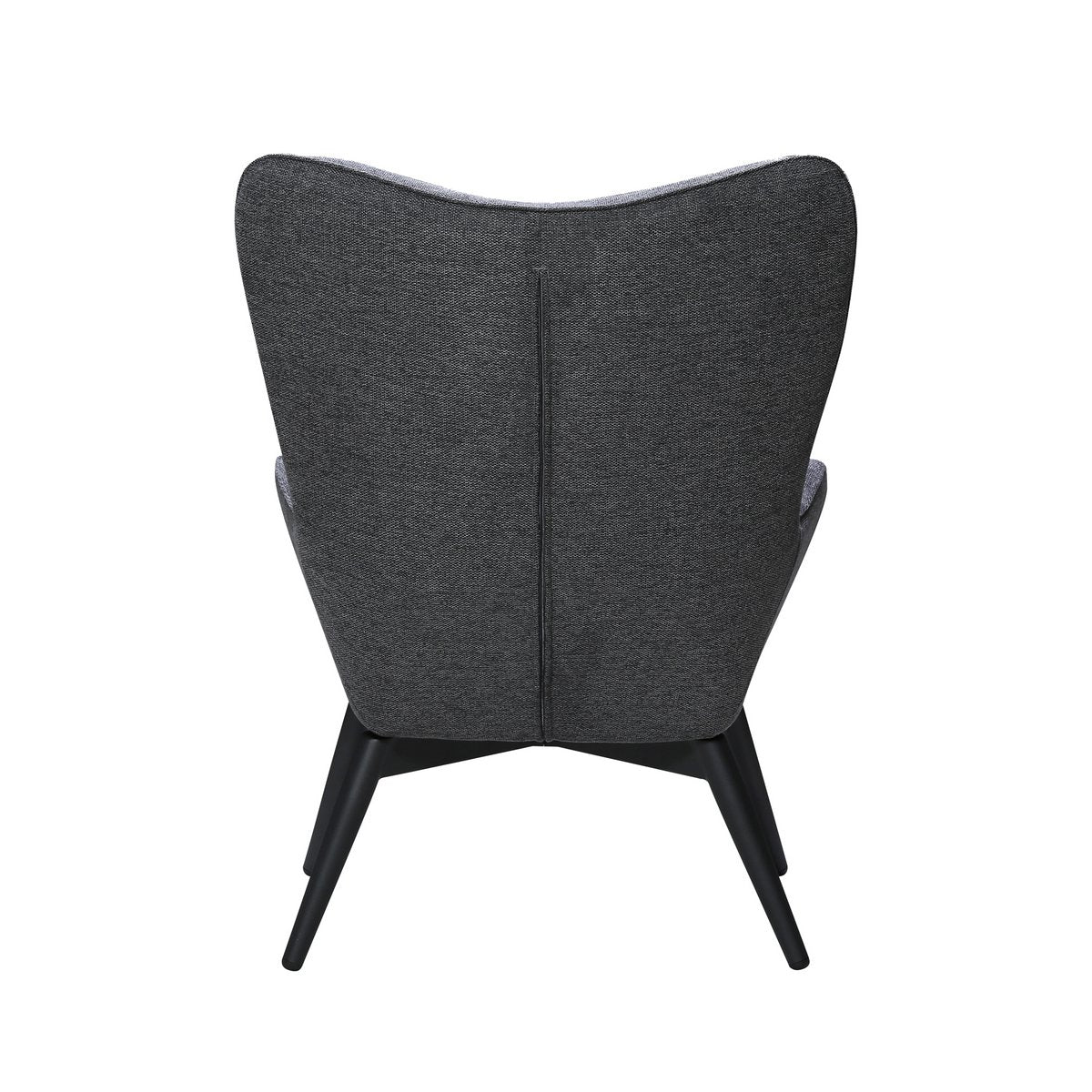 Fauteuil donkergrijze structuurstof