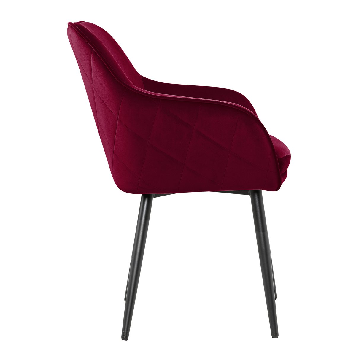 Eetkamerstoel rood fluweel