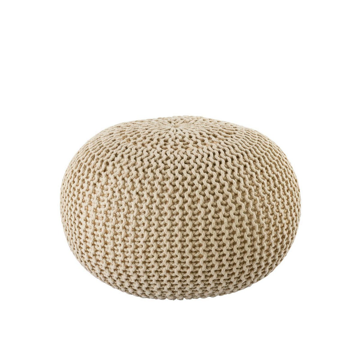 Pouf premium Ø45cm stoel kruk breien pouf in terras pool tuin duurzaam