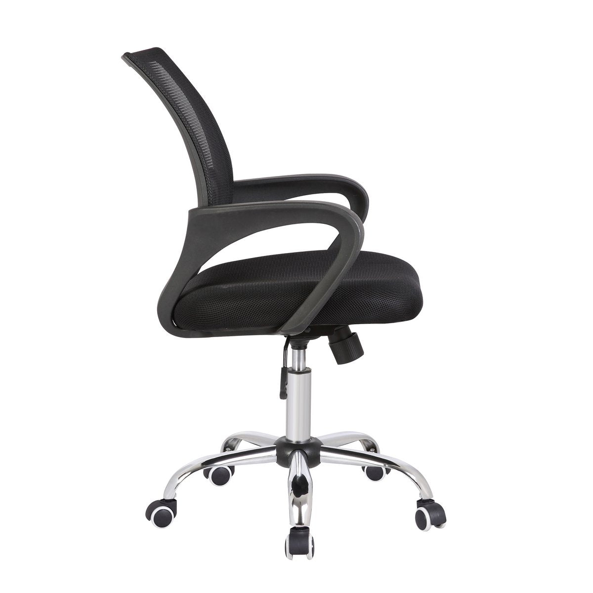 Bureaustoel met mesh bekleding, zwart/grijs