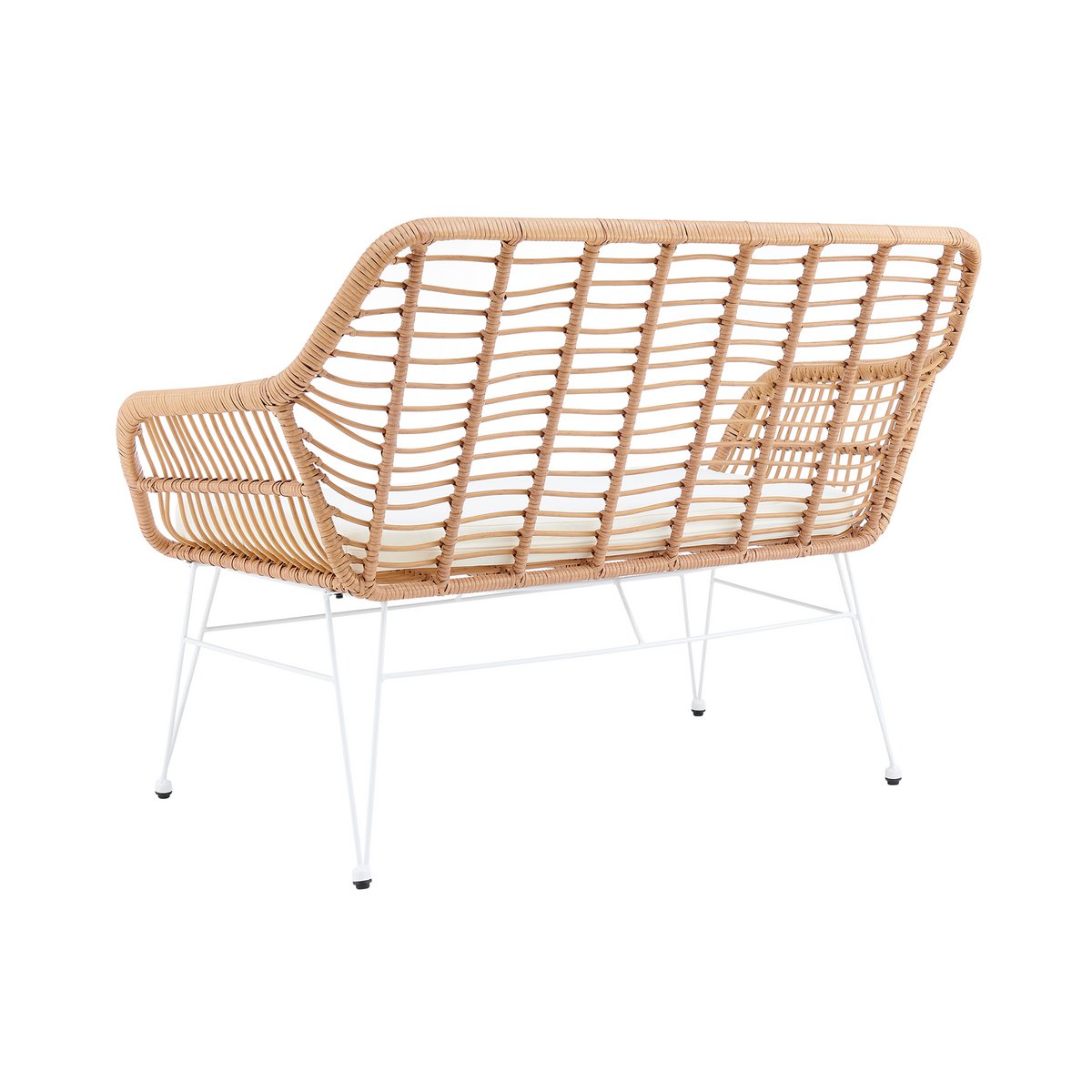 Bank in naturel rotan look