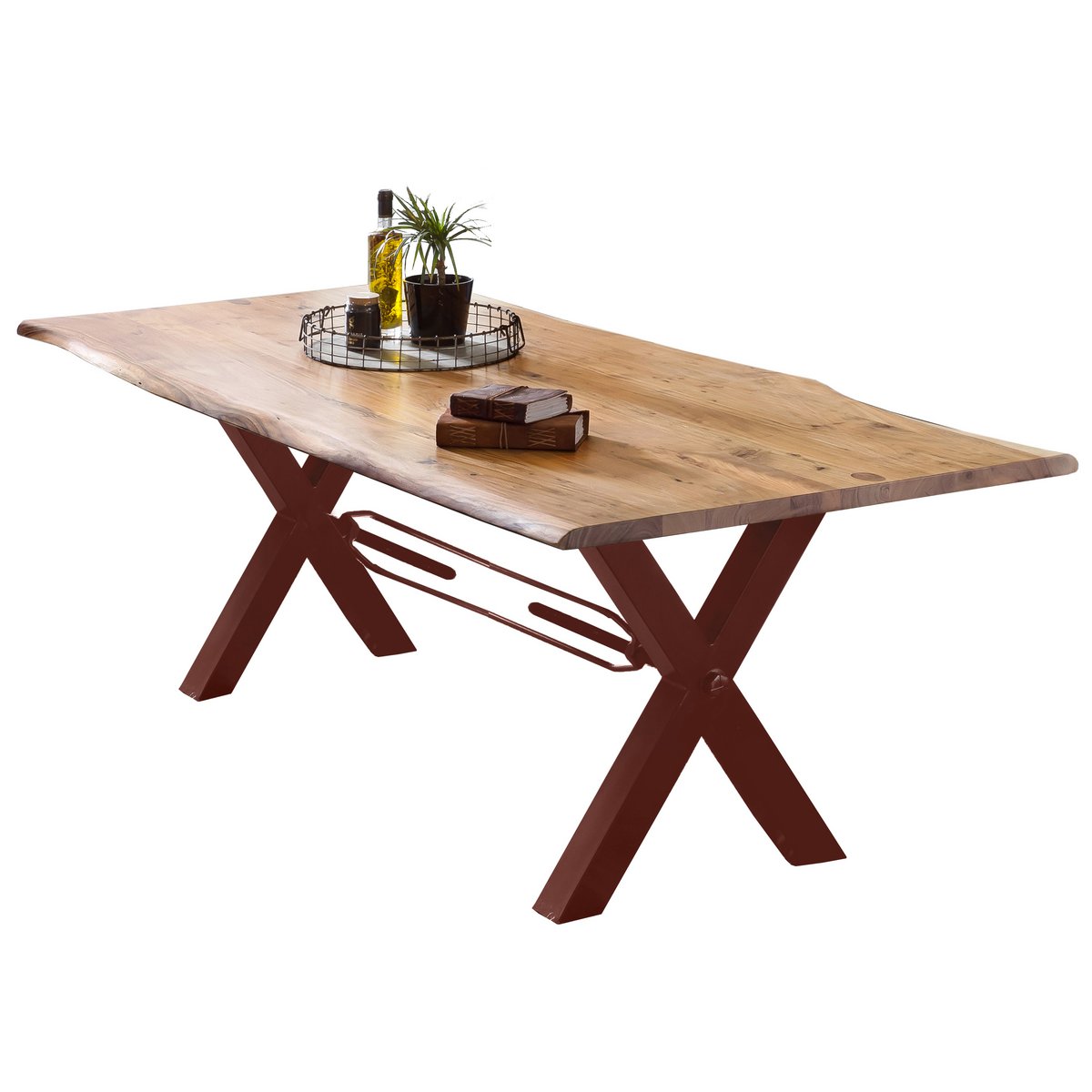 Tafel 200x100 cm, natuurlijk acaciahout