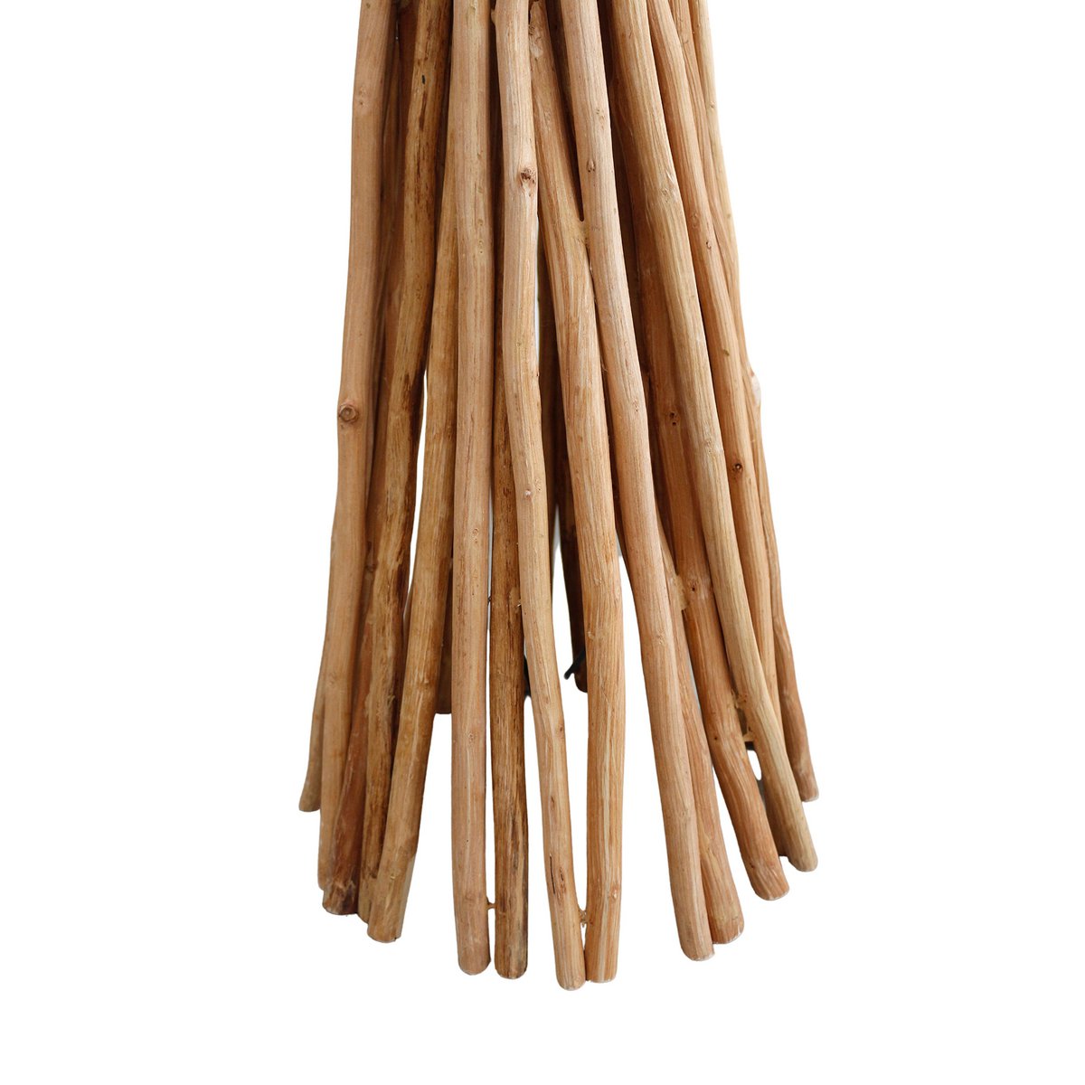 Vloerlamp drijfhout naturel/zwart 149 cm