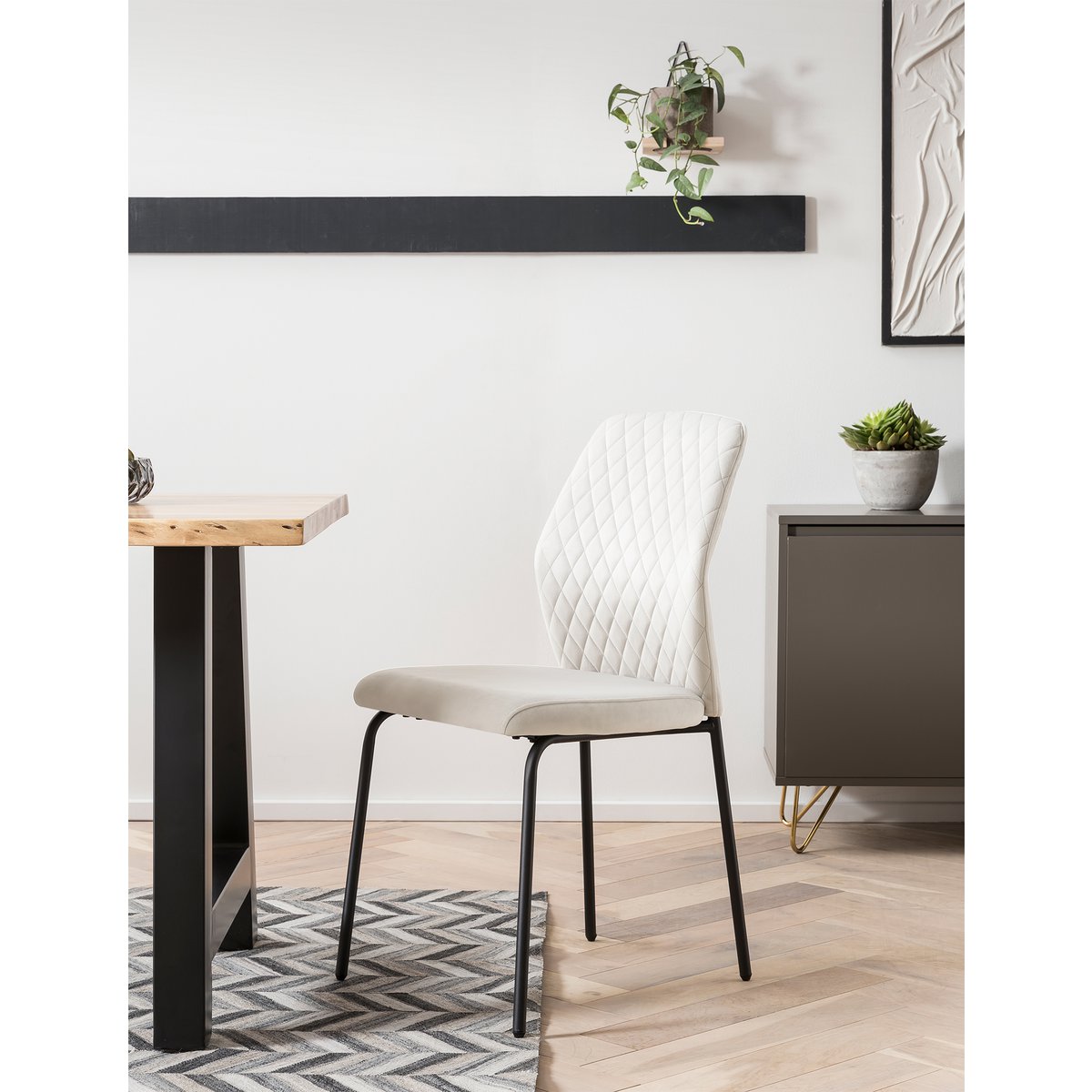 Stoelenset van 2 beige