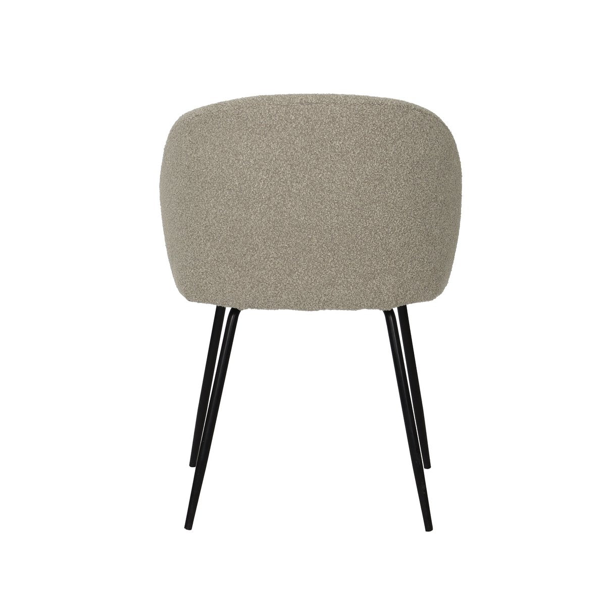 Set van 2 stoelen met structuurstoffen bekleding
