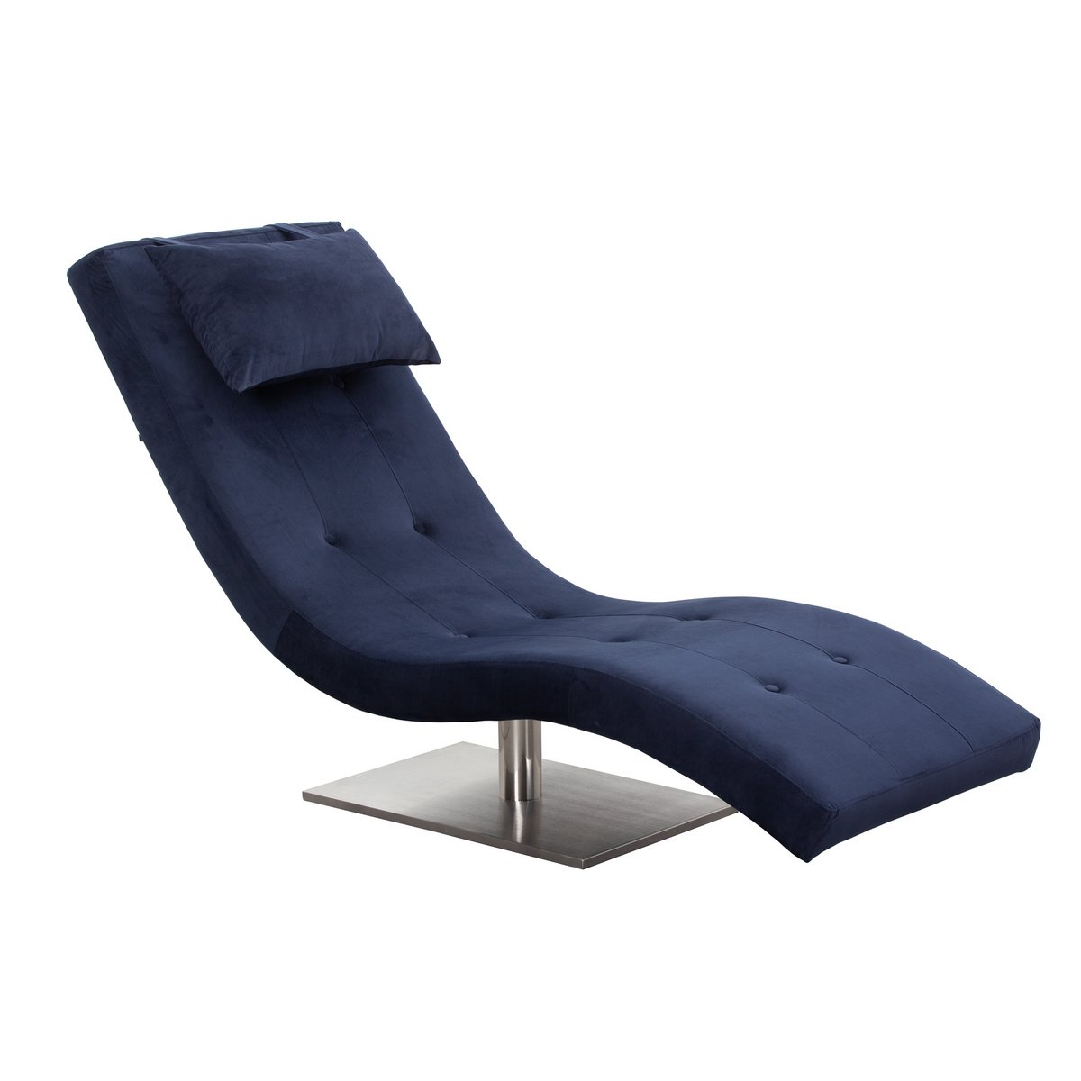 Relax ligbed fluweel blauw
