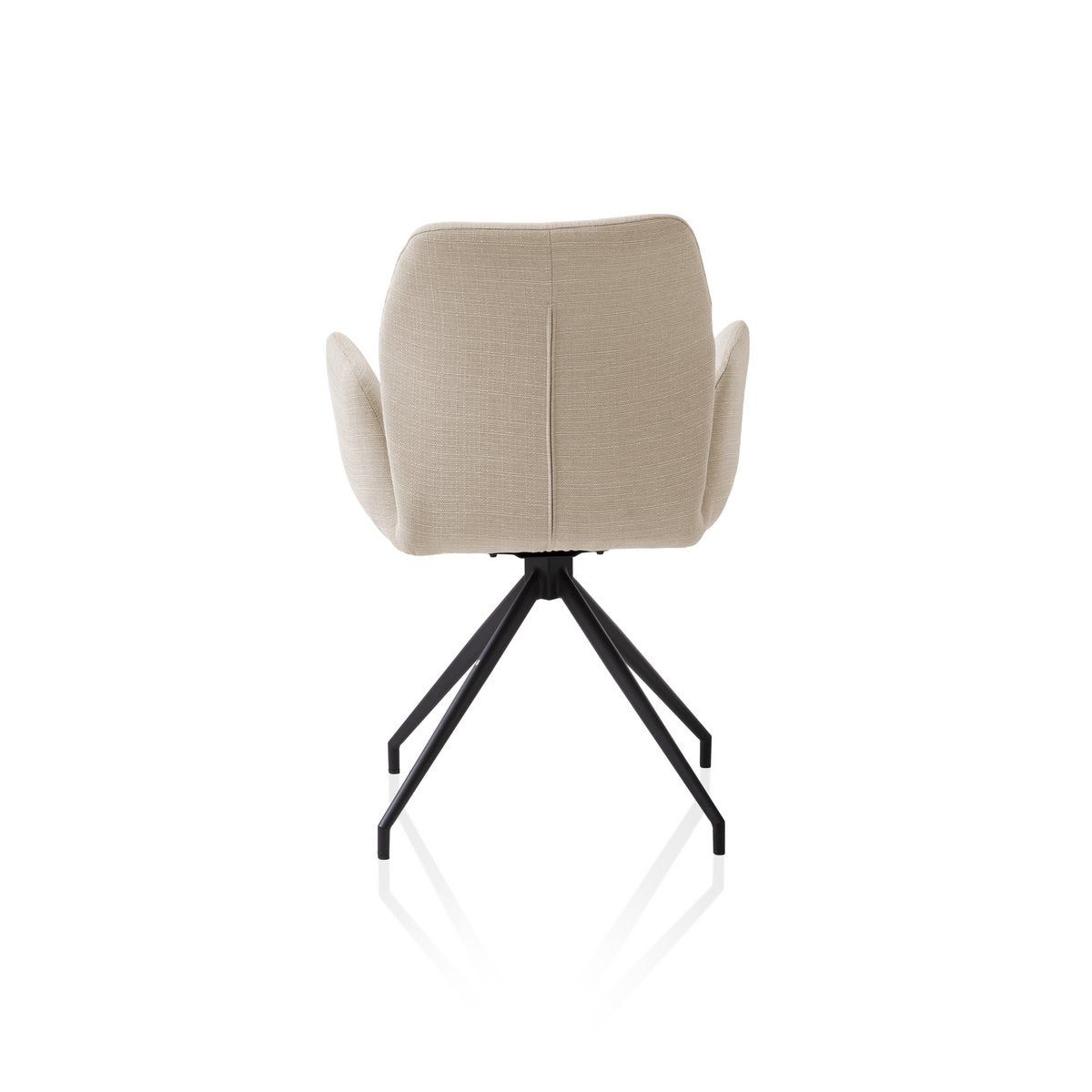 Fauteuil met 180° draaifunctie beige