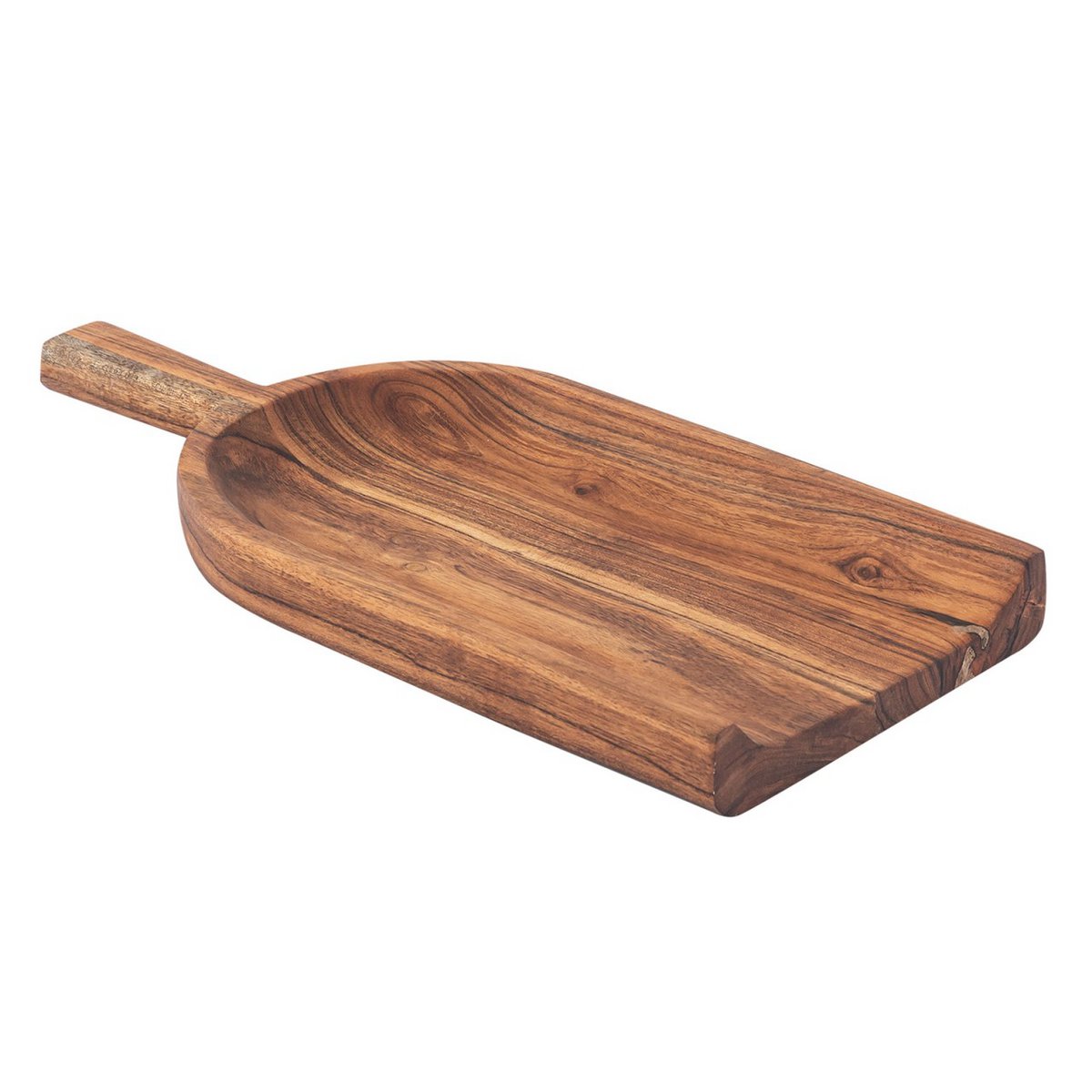 Houten schopdecoratie schop hout 45x20cm kom acacia massief