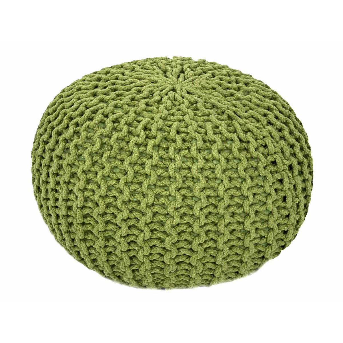 Brei -ontlasting pouf Ø 45 H 30 cm cm stoel pouf breien vloer kussen