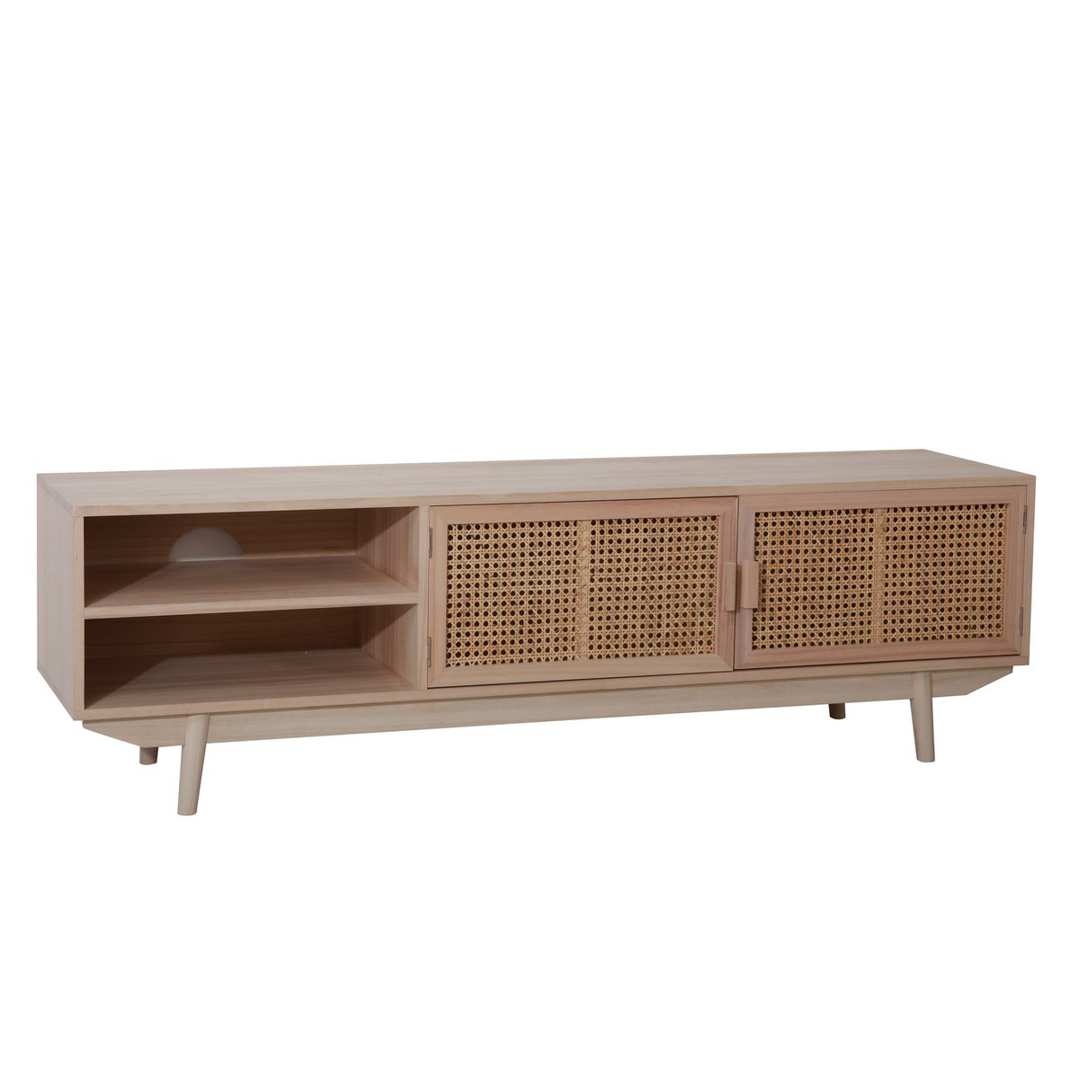 Lowboard 150x36 cm rotan front