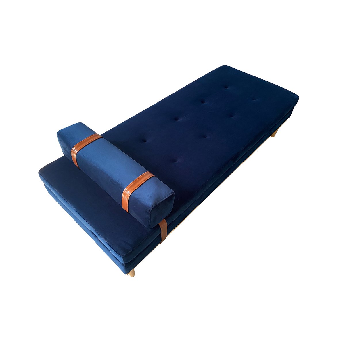 Dagbed fluweel blauw