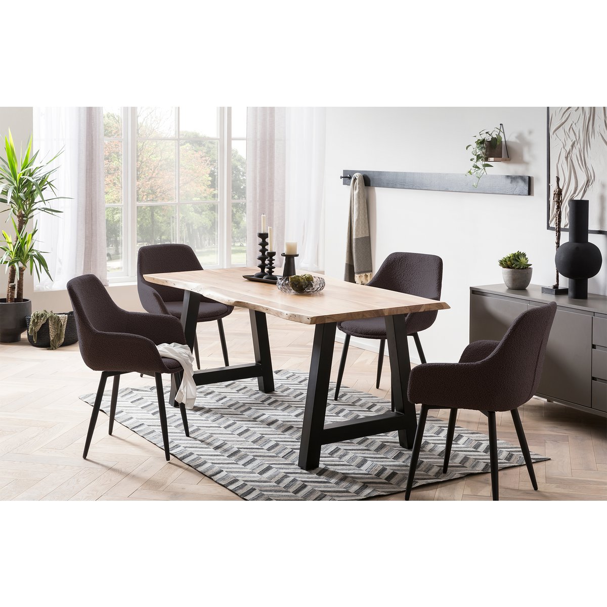 Acacia eettafel 140x80 cm
