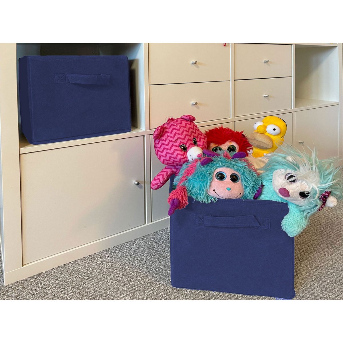 Opslagboxen opvouwbare vouwkast 26x26x26 cm 6 -pack opbergdoos vierkant
