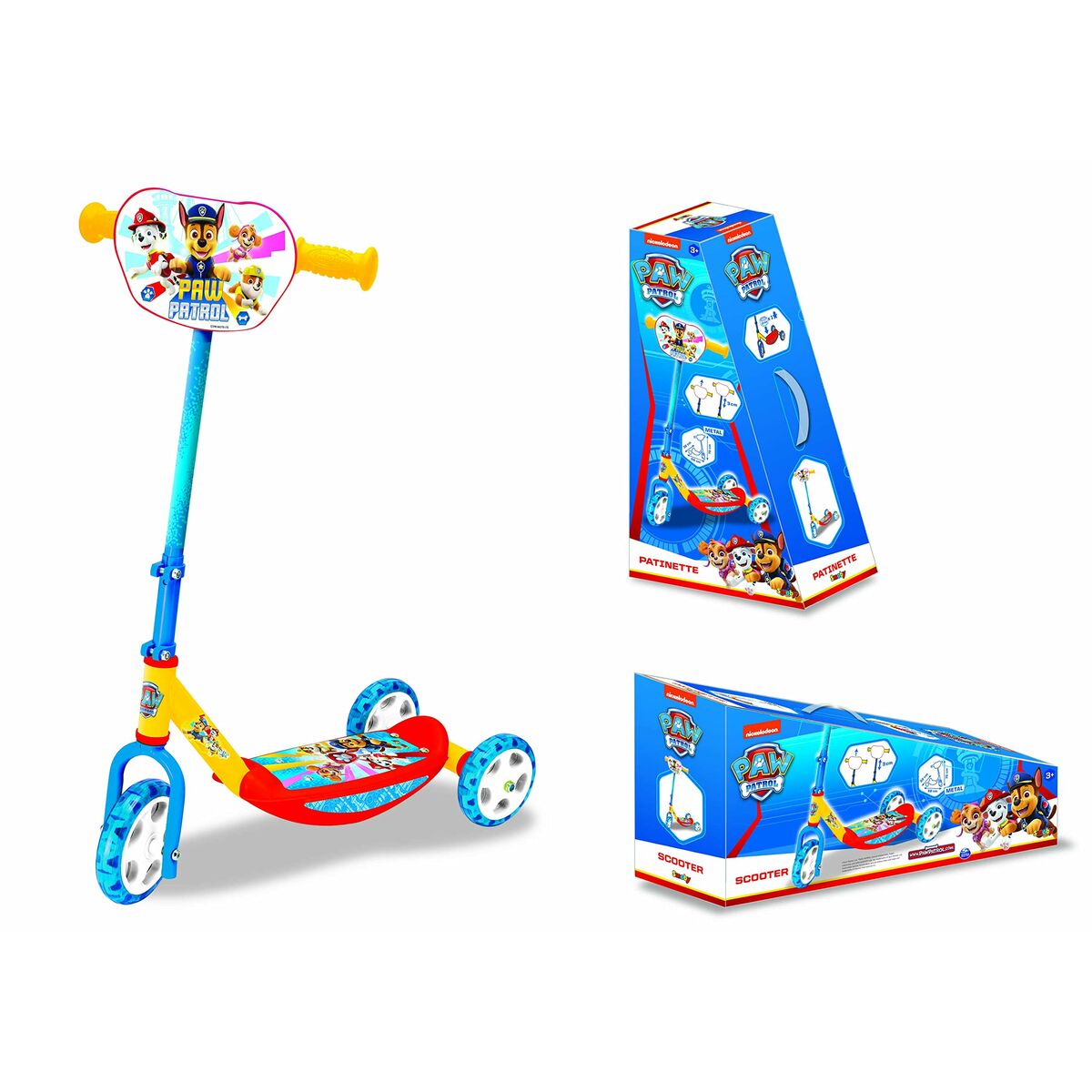 Step Smoby Paw Patrol 3w Scooter Multicolour