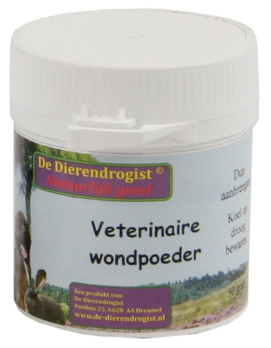 Dierendrogist Veterinaire Wondpoeder Hond / Kat 50 Gr