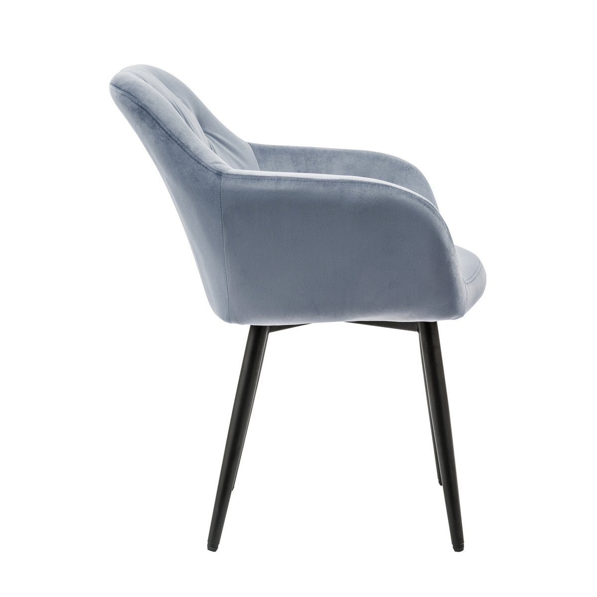 Fauteuil lichtgrijs fluweel