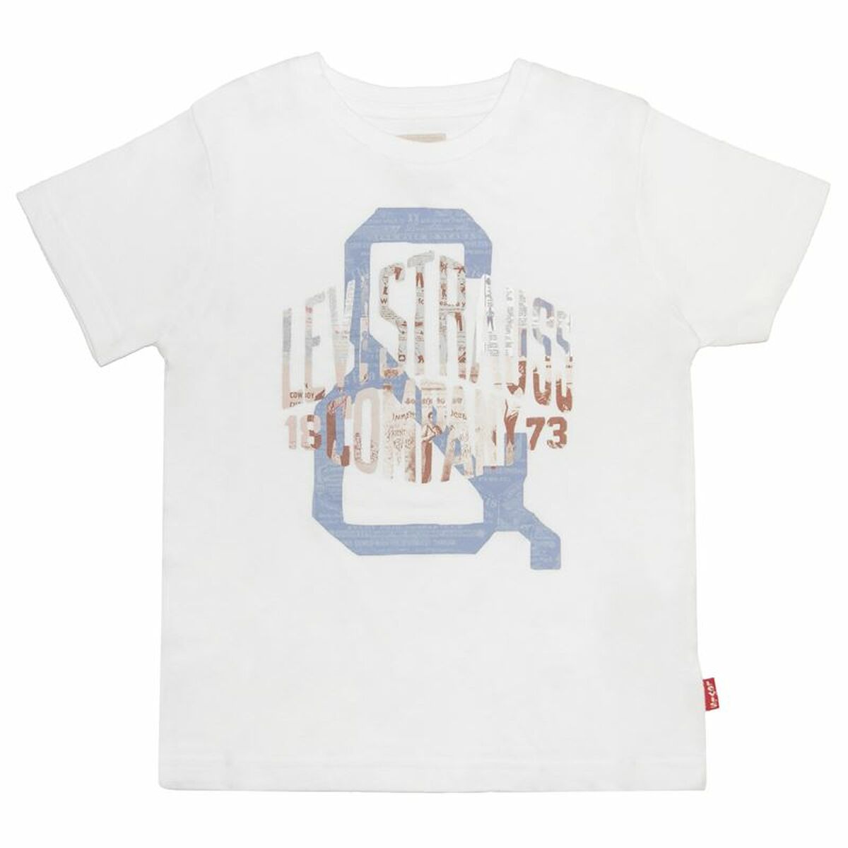 T-Shirt met Korte Mouwen voor kinderen Levi's Wit