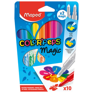 Maped Color'Peps Magic Viltstiften 8 Kleuren + 2 Magic Stiften